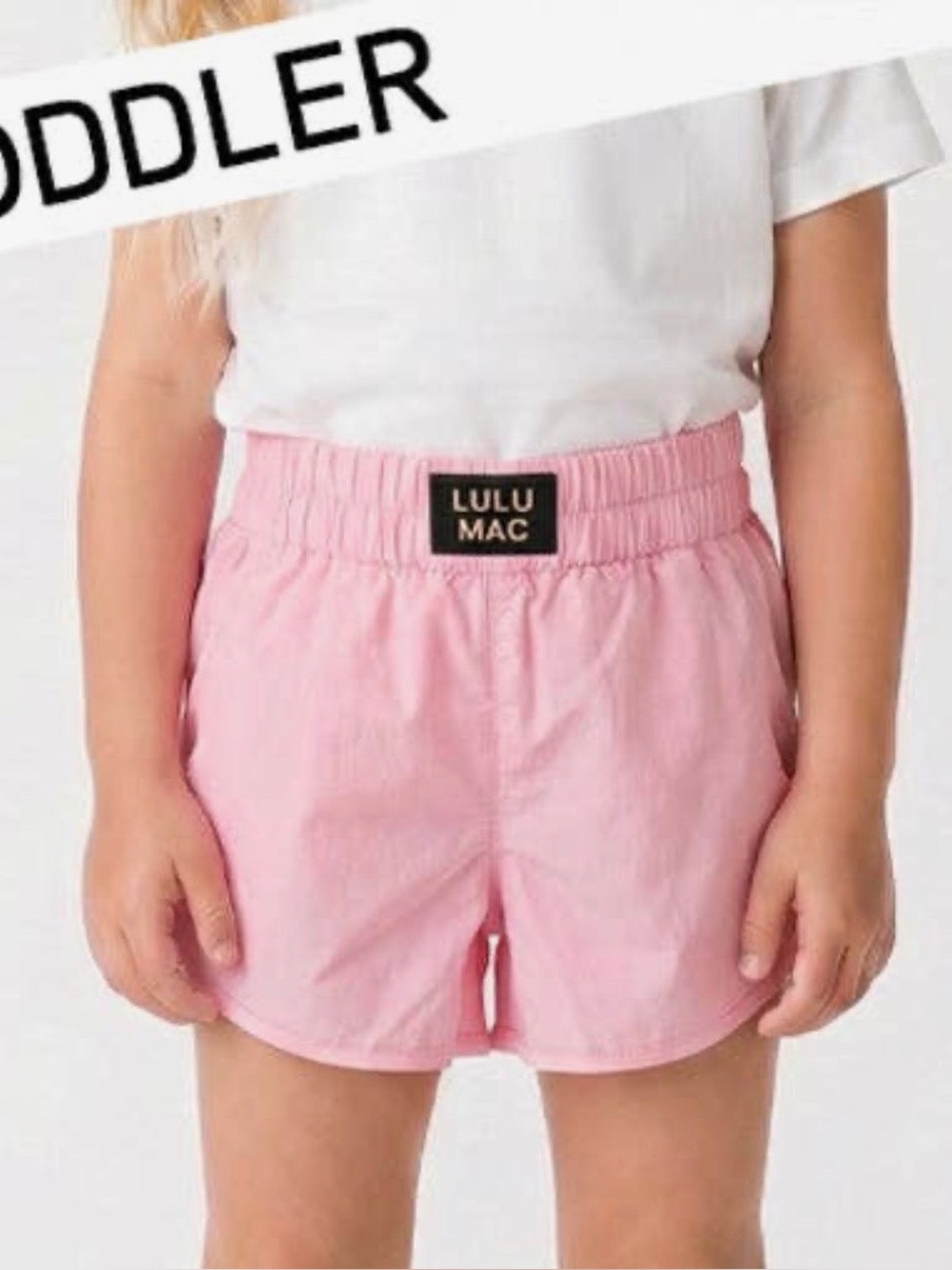 Lulu Mac Toddler Light Pink Shorts